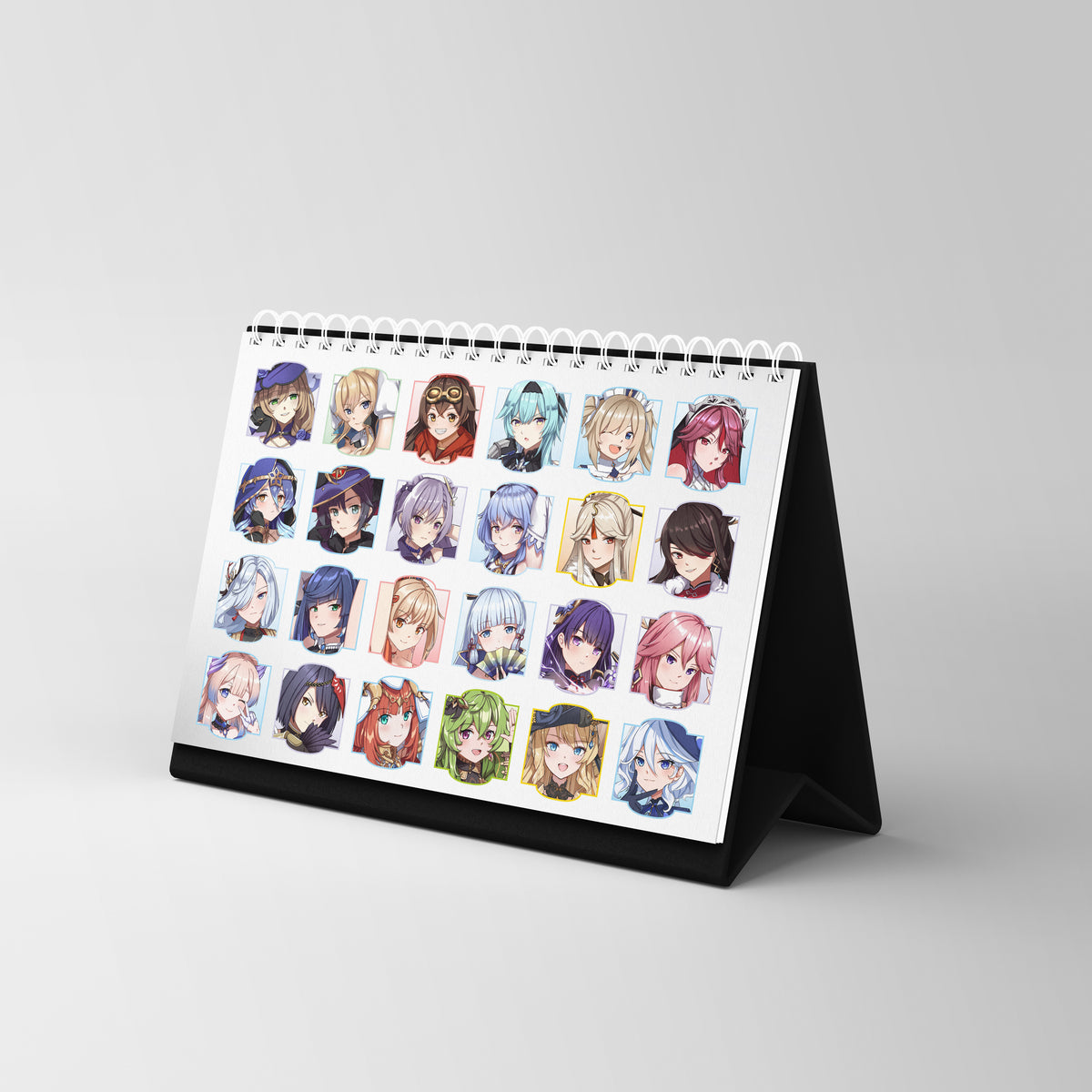 Kalender Meja 2027 - Genshin Impact