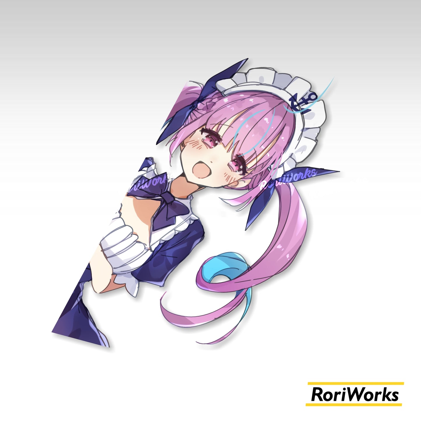 Stiker Intip Aqua Minato | Hololive