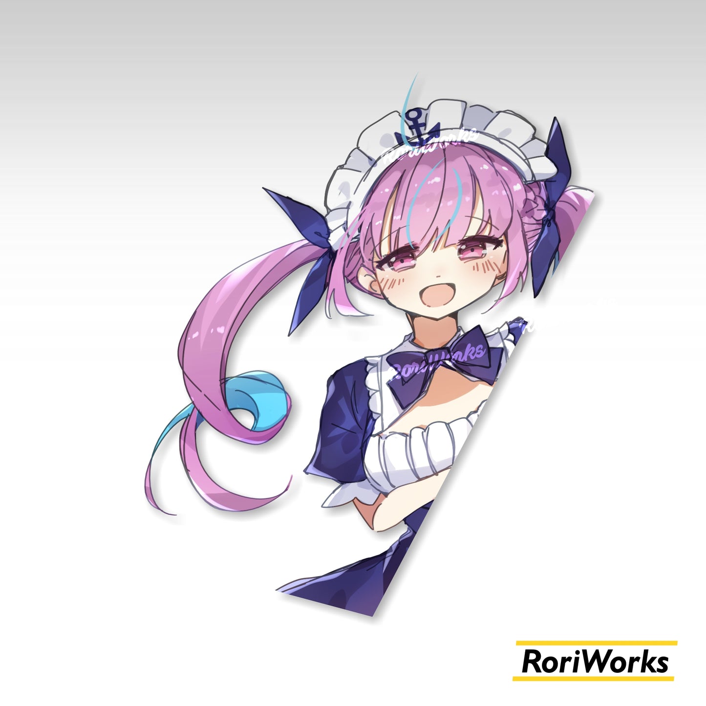 Stiker Intip Aqua Minato | Hololive