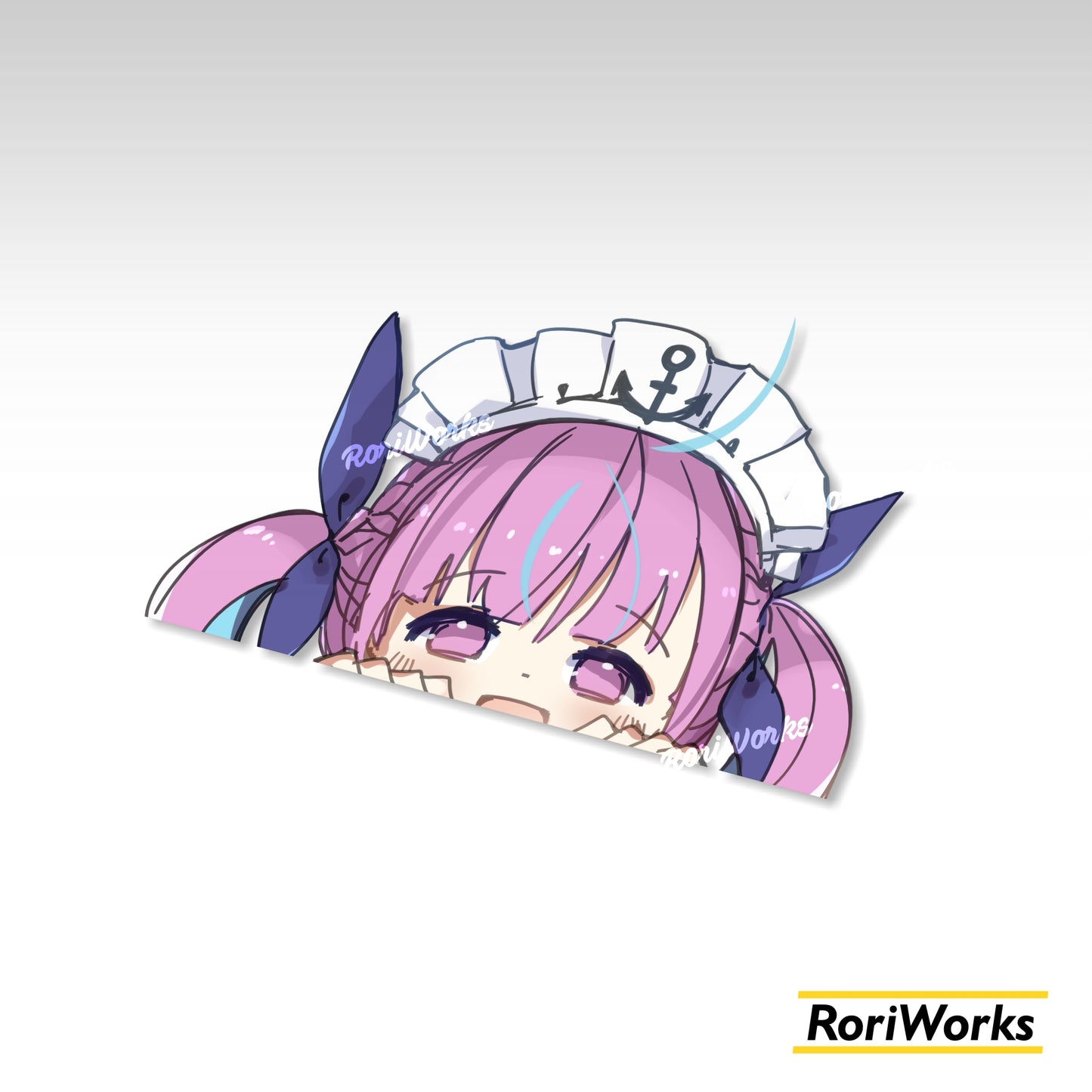 Stiker Intip Aqua Minato | Hololive