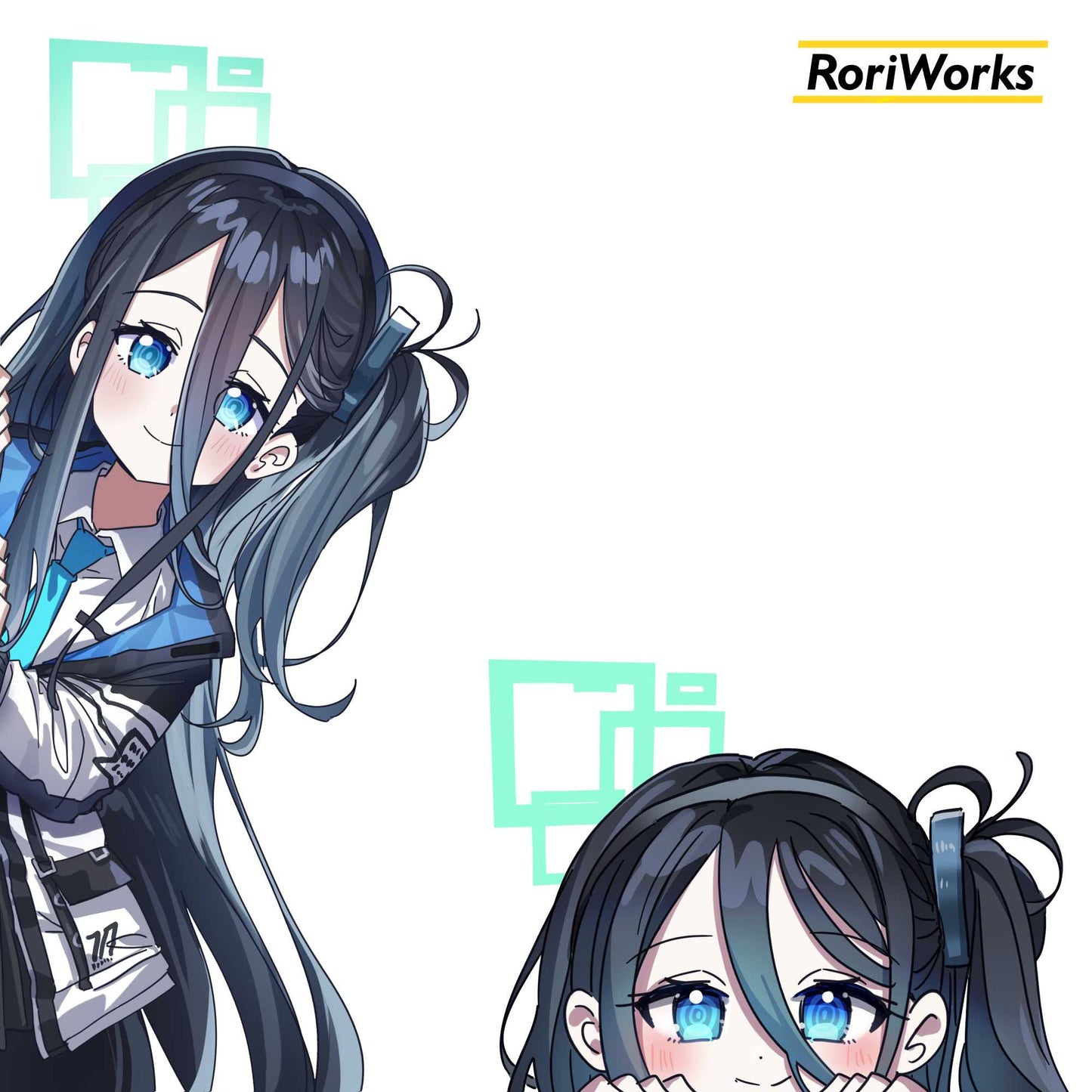 Stiker Intip Aris Tendou | Blue Archive