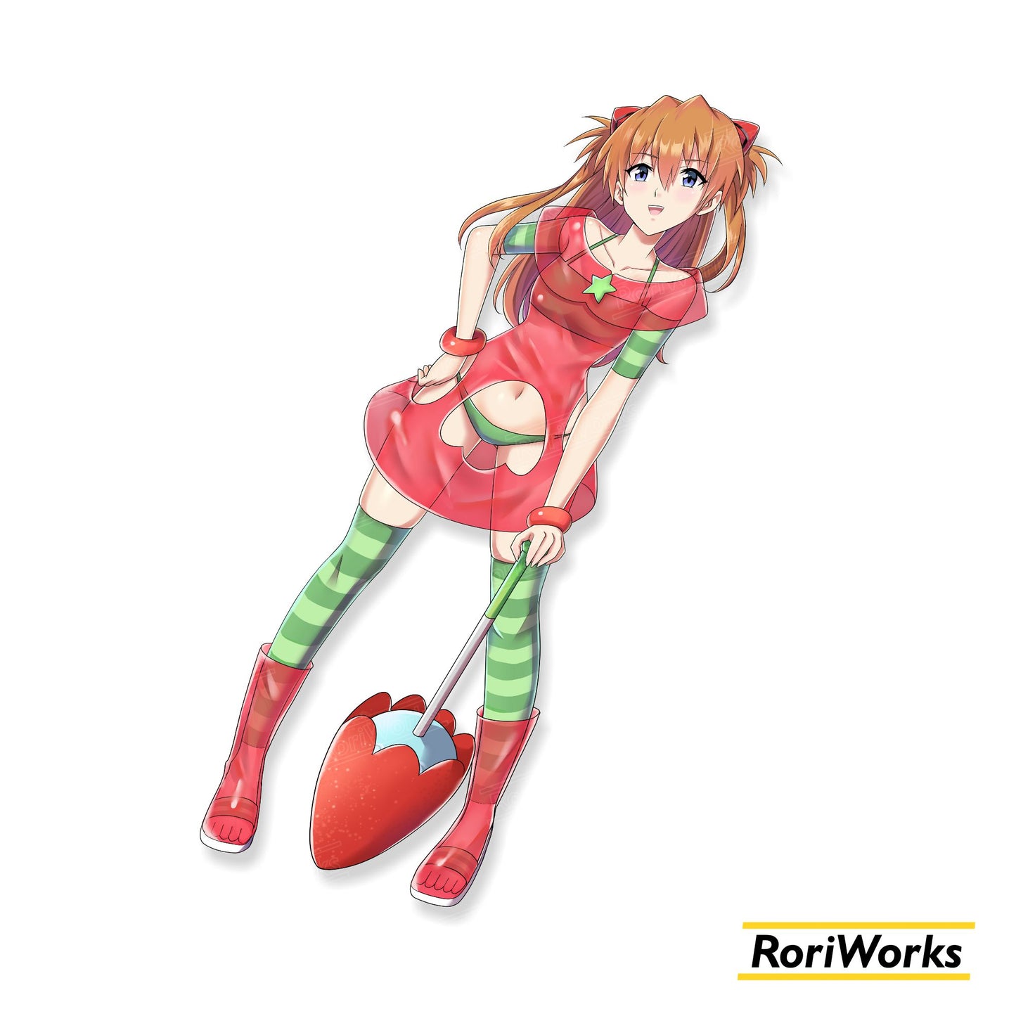 Stiker - Asuka Langley (Fruit Punch)