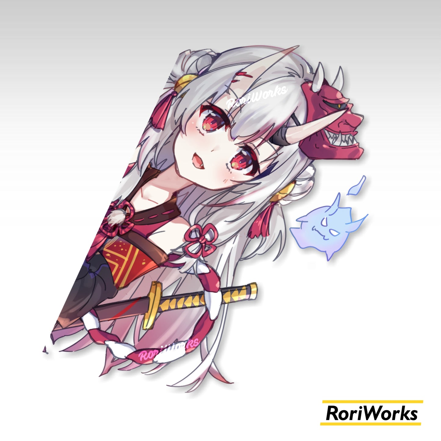 Stiker Intip Ayame Nakiri | Hololive