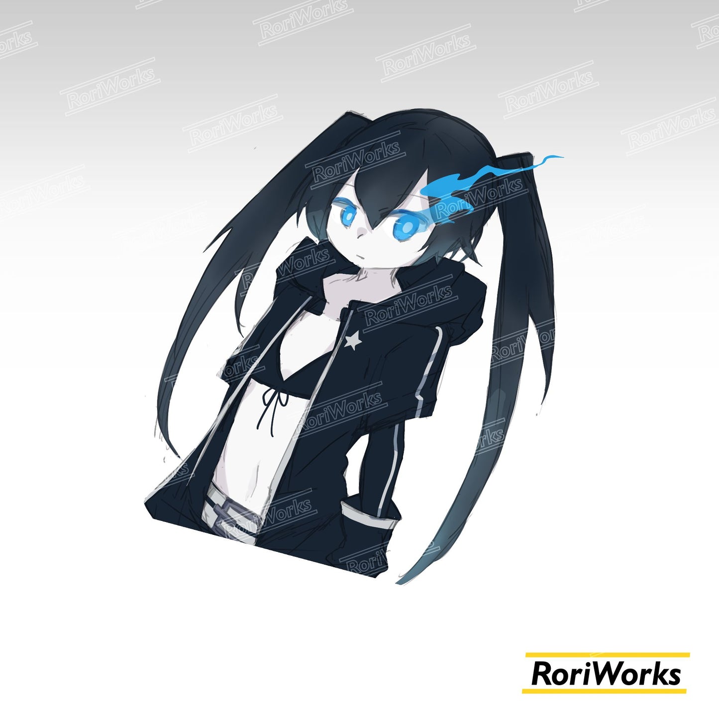 Stiker Black★Rock Shooter