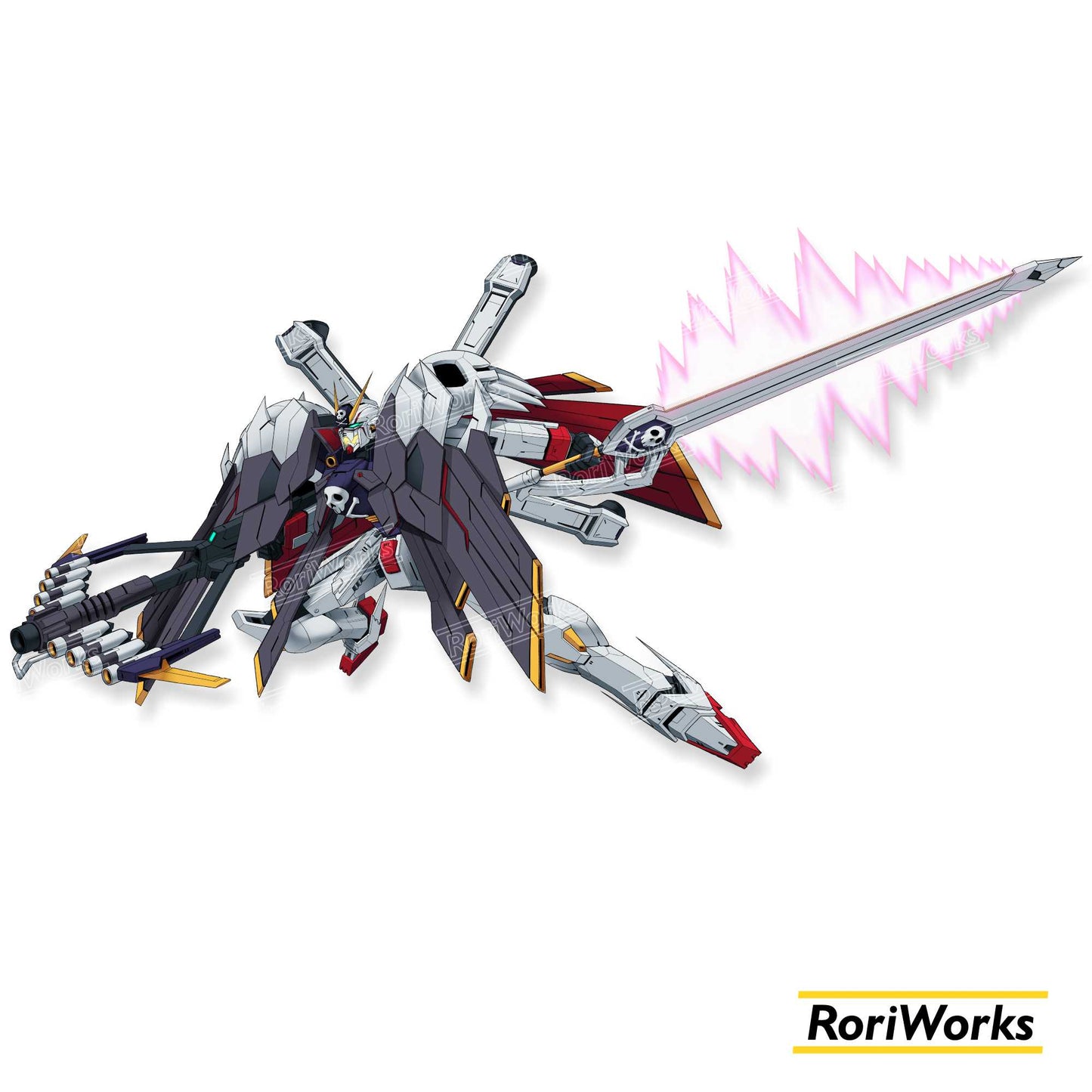 Stiker Crossbone Gundam X1 Full Cloth