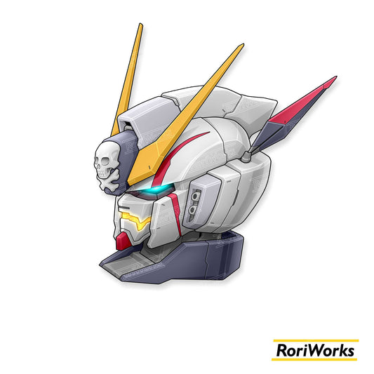 Stiker - Crossbone Gundam X1 Head (High Performance Mode)
