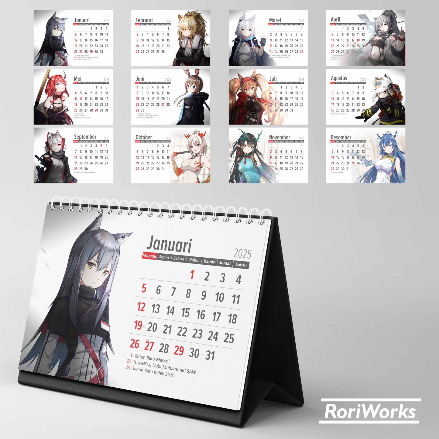 Kalender Meja 2025 | Arknights