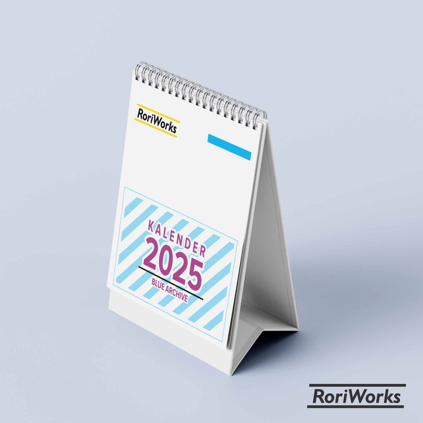 Kalender Meja Mini 2025 | Blue Archive