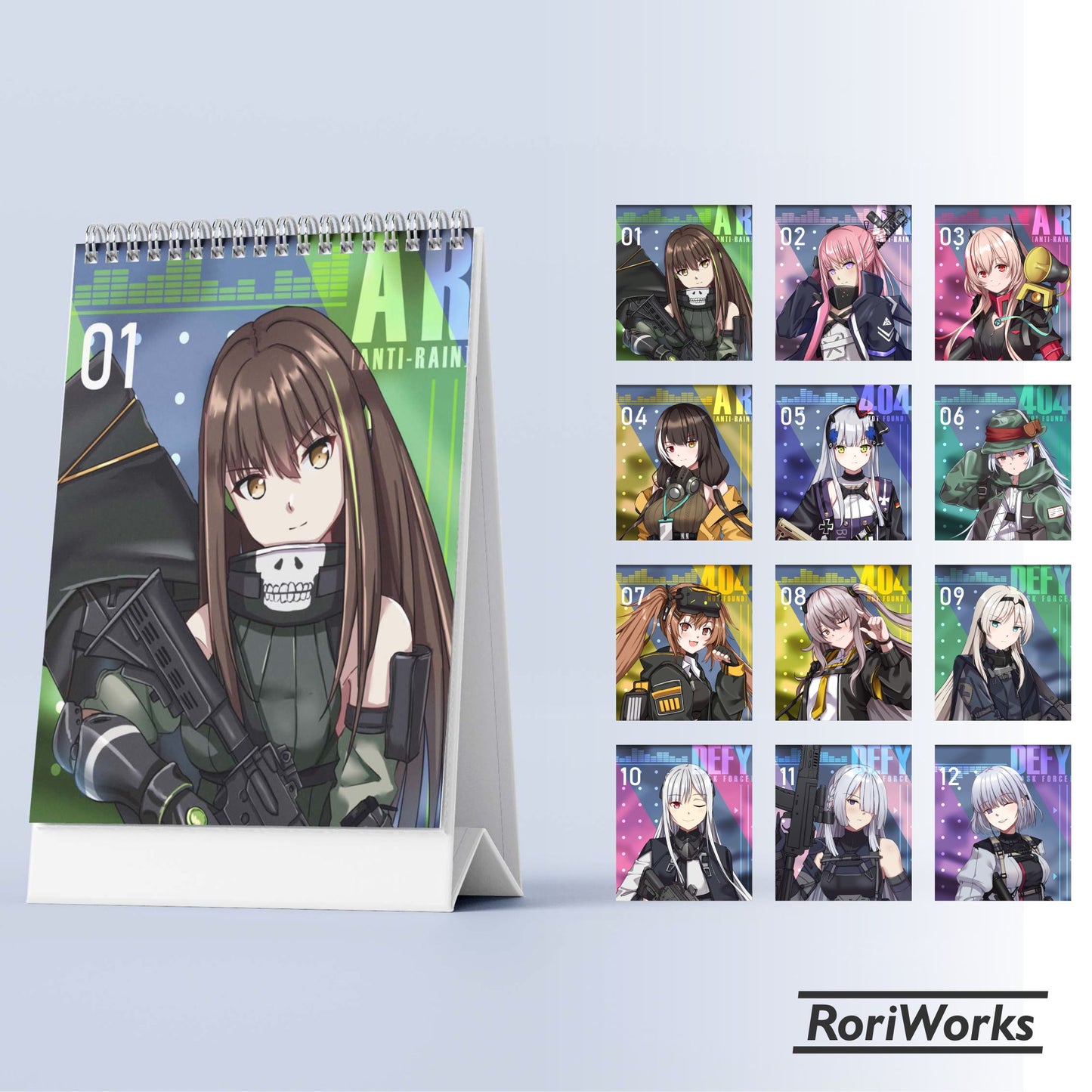 Kalender Meja Mini 2025 | Girls' Frontline