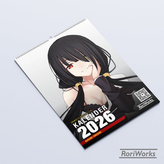 Kalender Dinding 2026 - Kurumi Tokisaki