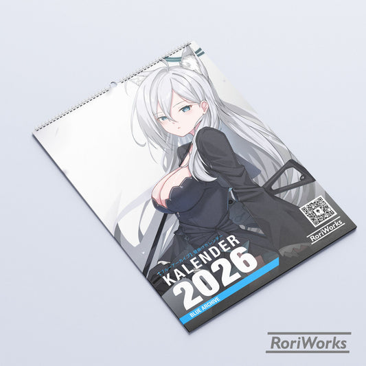Kalender Dinding 2026 - Blue Archive