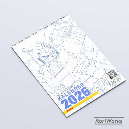 Kalender Dinding 2026 - Gundam