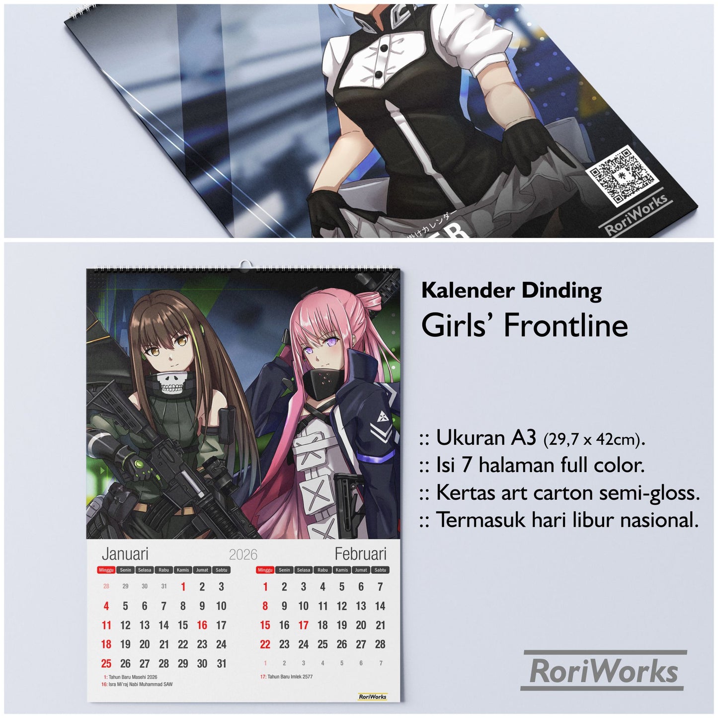 Kalender Dinding 2026 - Girls' Frontline