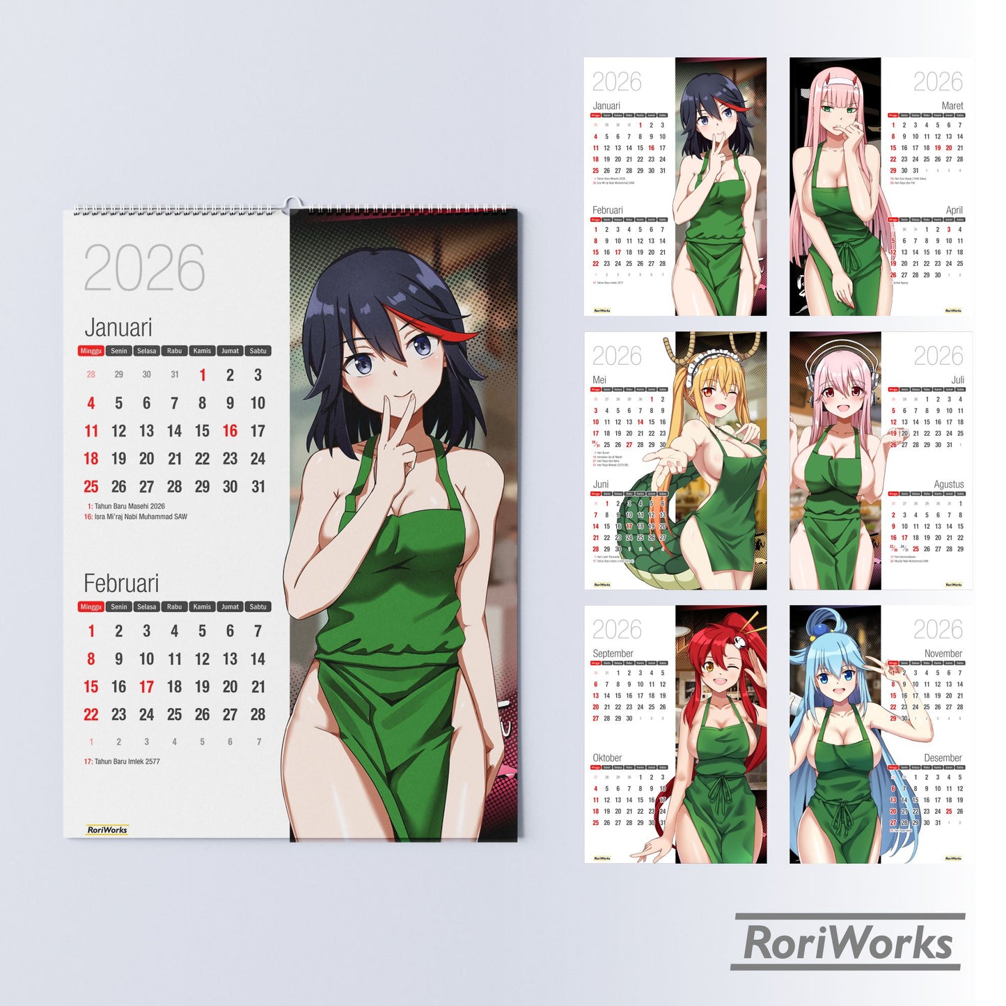 Kalender Dinding 2026 - Boobarista