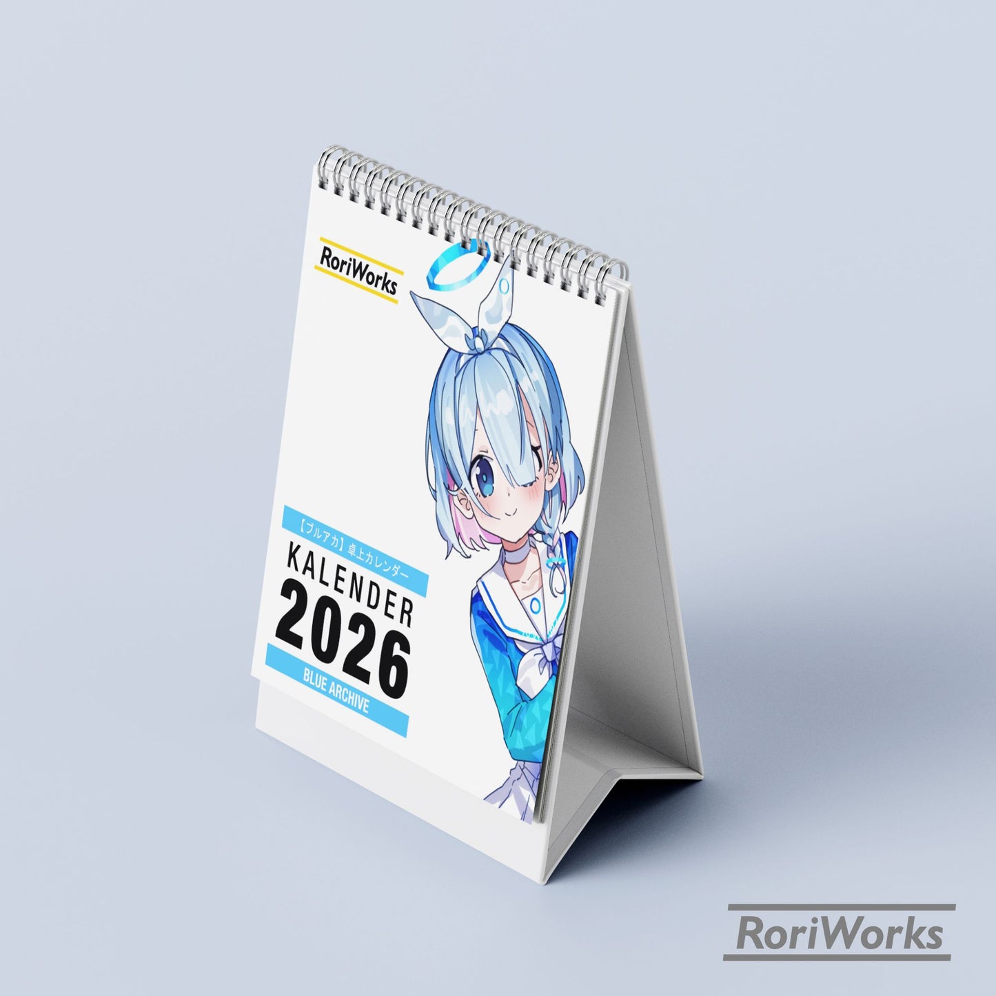 Kalender Meja Mini 2026 - Blue Archive