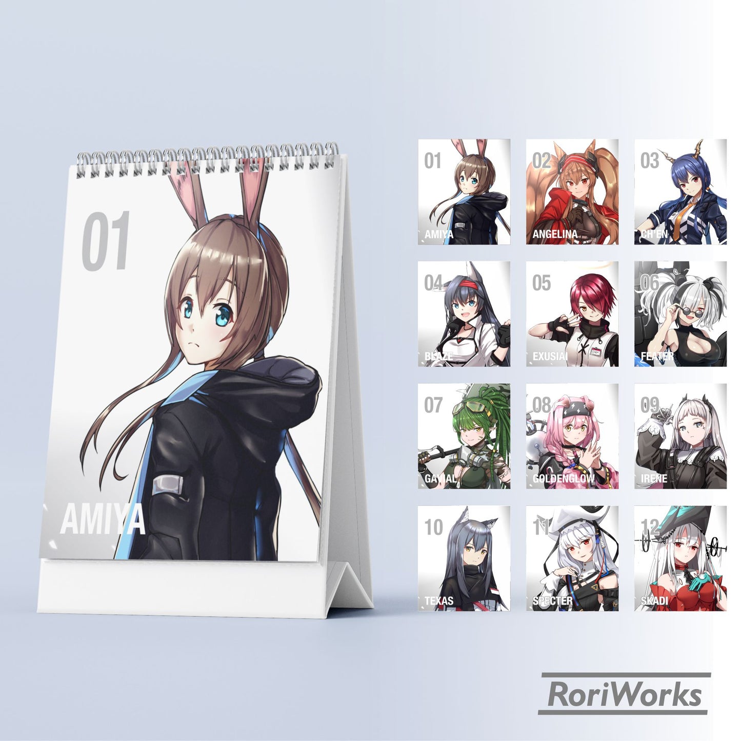 Kalender Meja Mini 2026 - Arknights