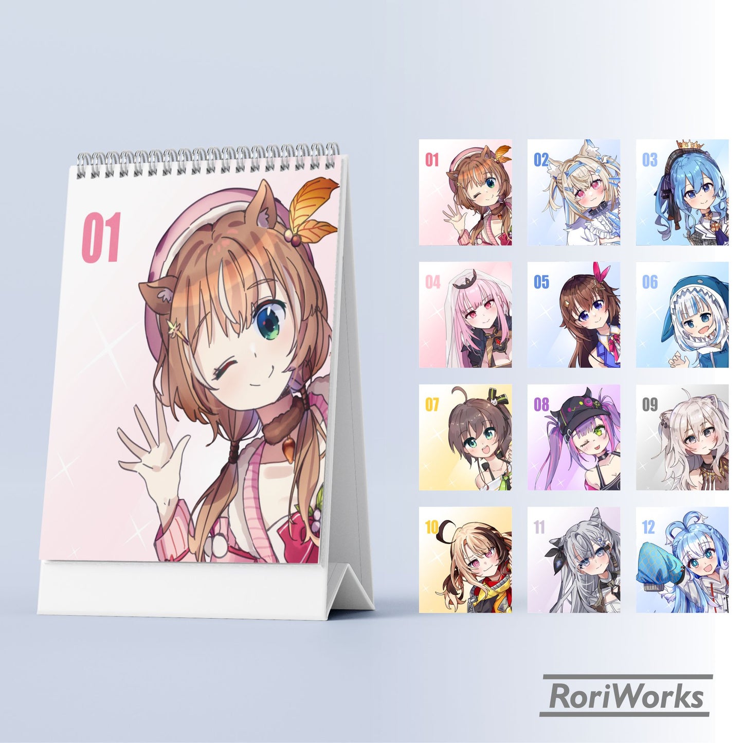 Kalender Meja Mini 2026 - Hololive