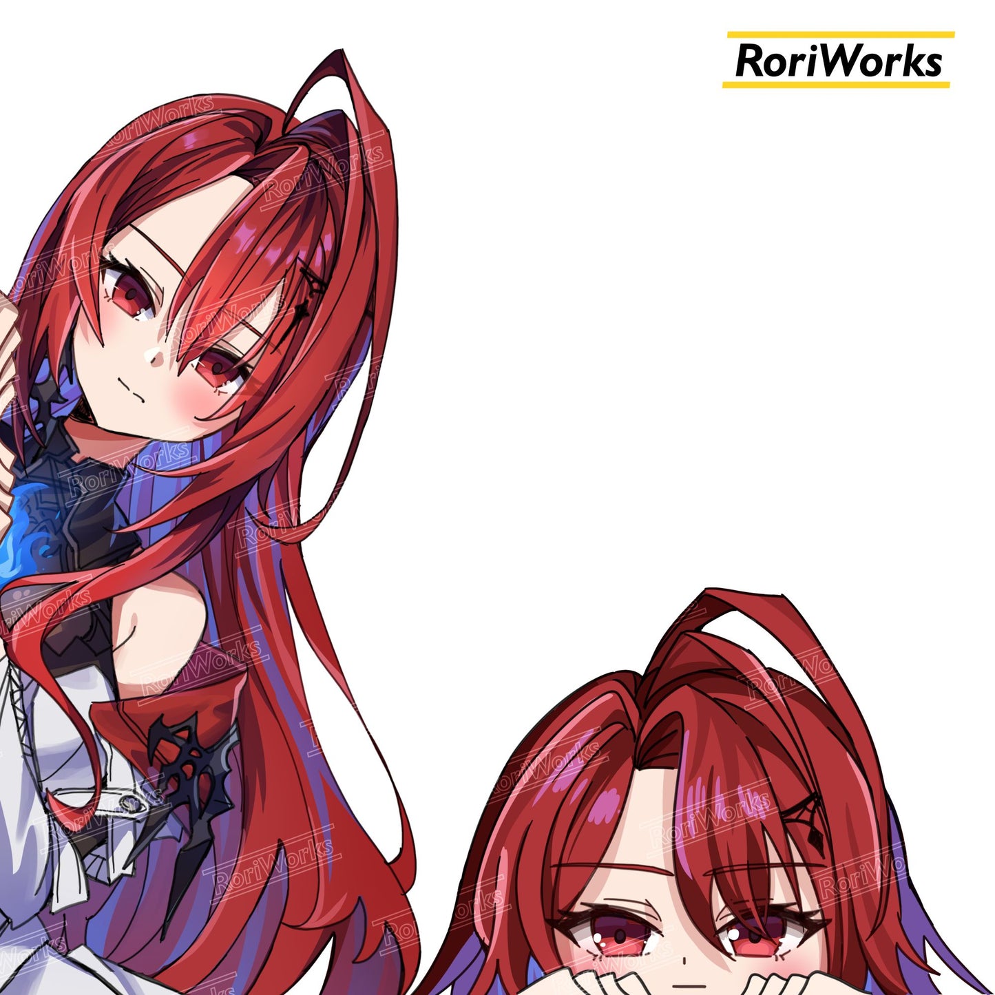 Stiker Intip Elizabeth Rose Bloodflame | Hololive