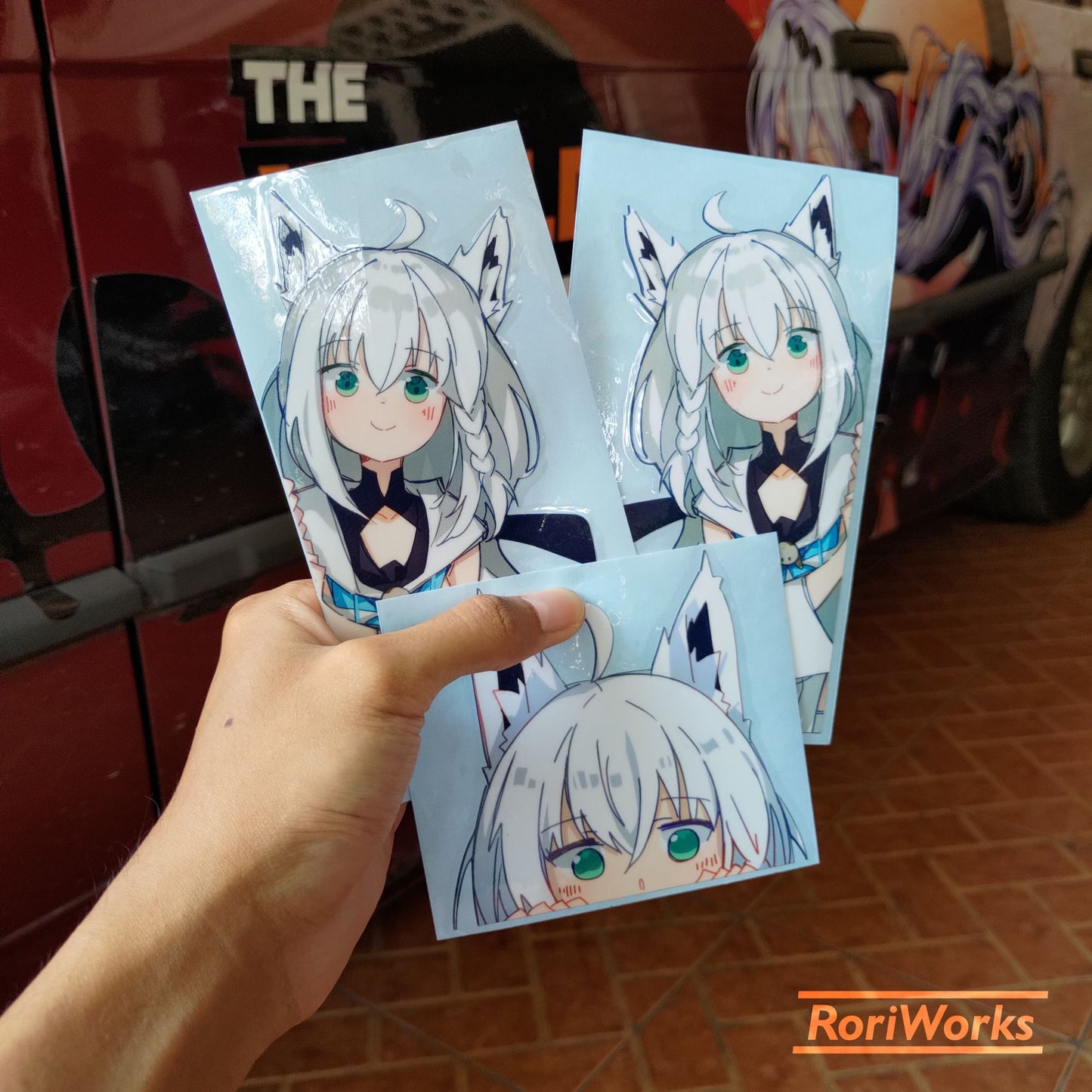 Stiker Intip - Fubuki Shirakami
