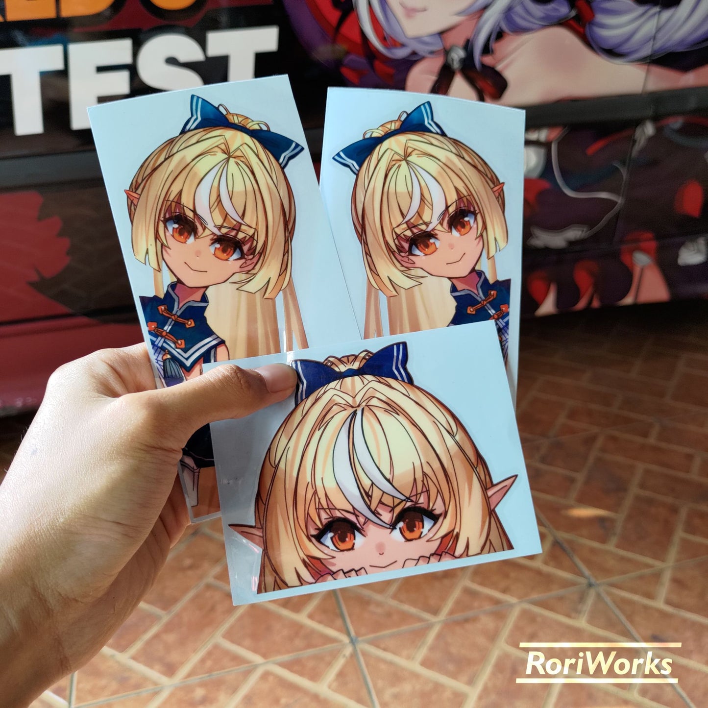 Stiker Intip Flare Shiranui | Hololive