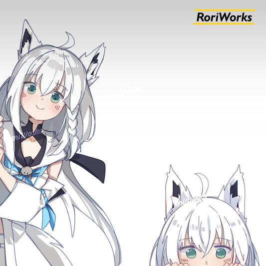 Stiker Intip - Fubuki Shirakami