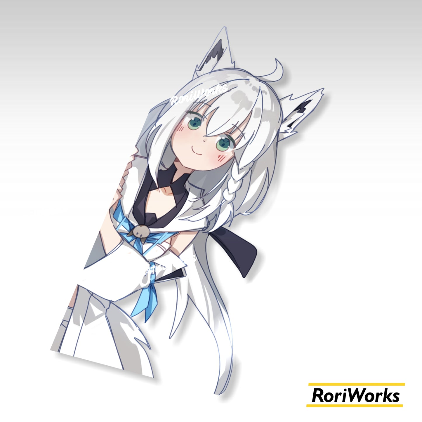 Stiker Intip Fubuki Shirakami | Hololive