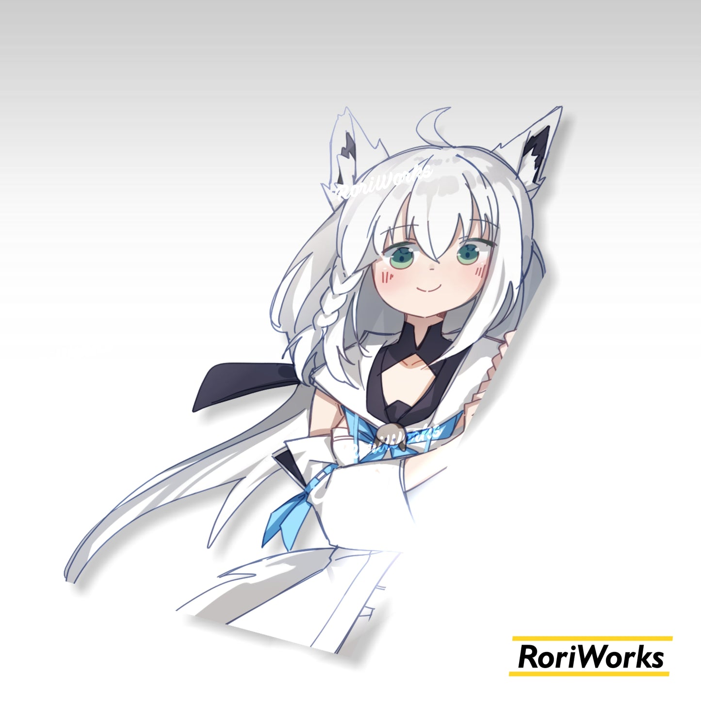 Stiker Intip Fubuki Shirakami | Hololive