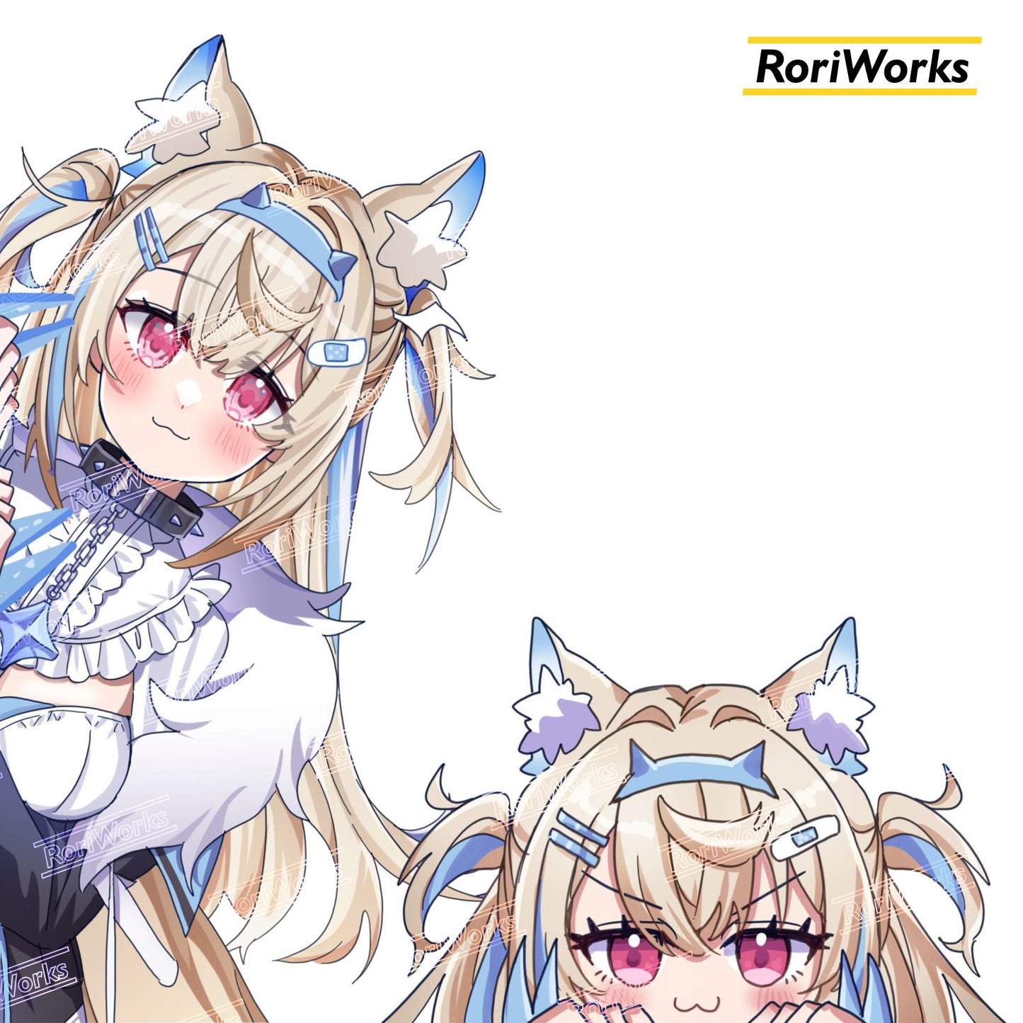 Stiker Intip Fuwawa Abyssgard | Hololive