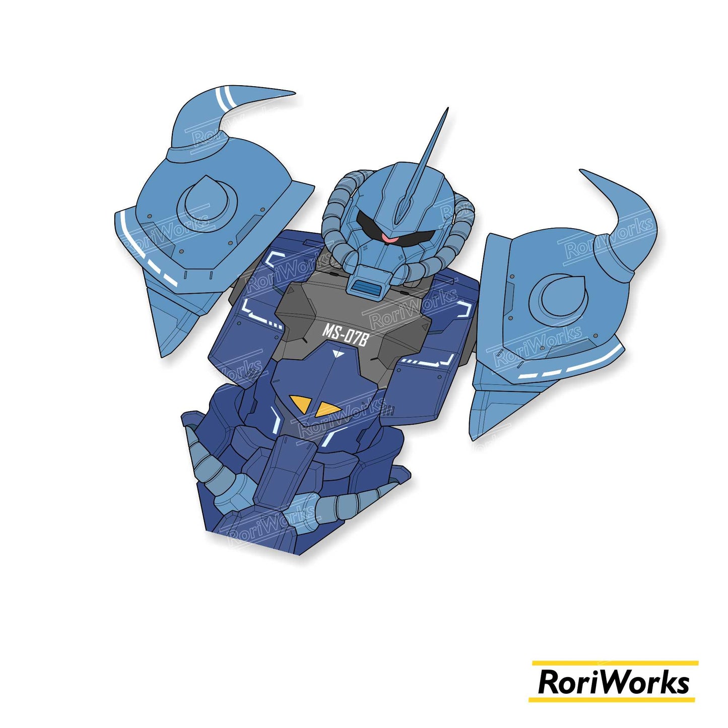 Stiker Gouf Bust