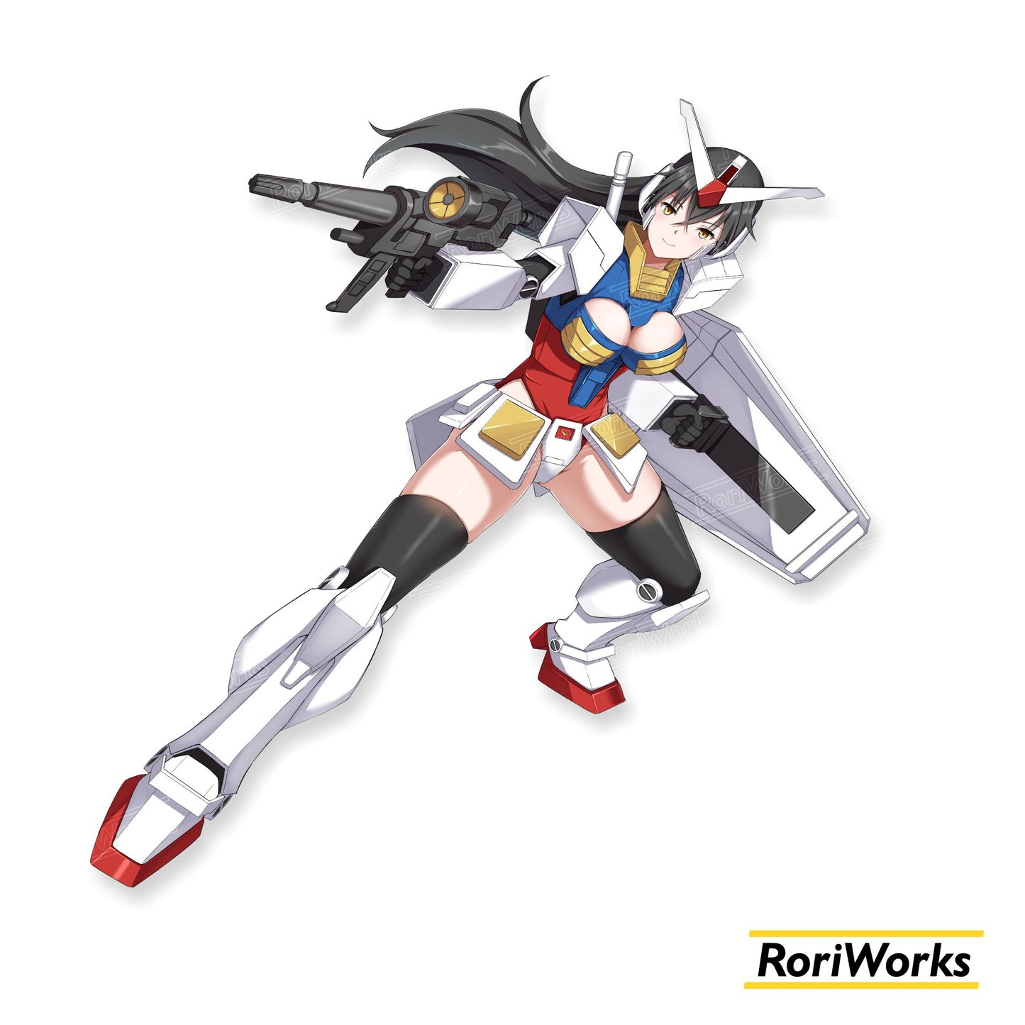 Stiker - RX-78-2 Gundam Girl