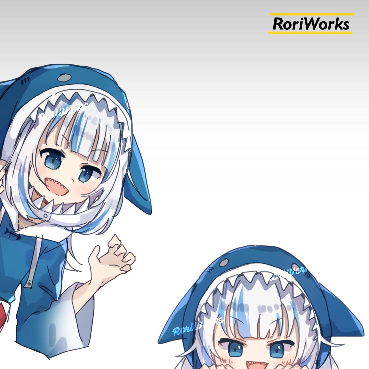 Stiker Intip Gura Gawr | Hololive