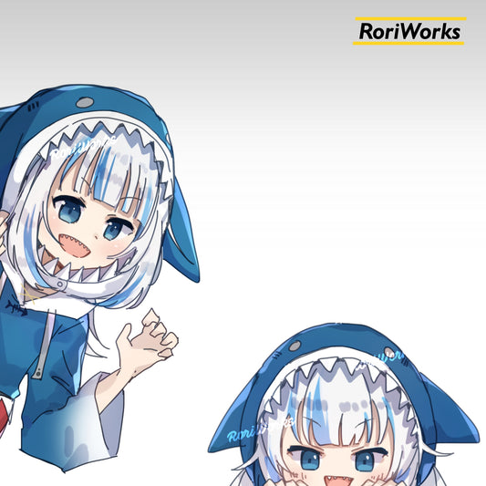 Stiker Intip - Gura Gawr