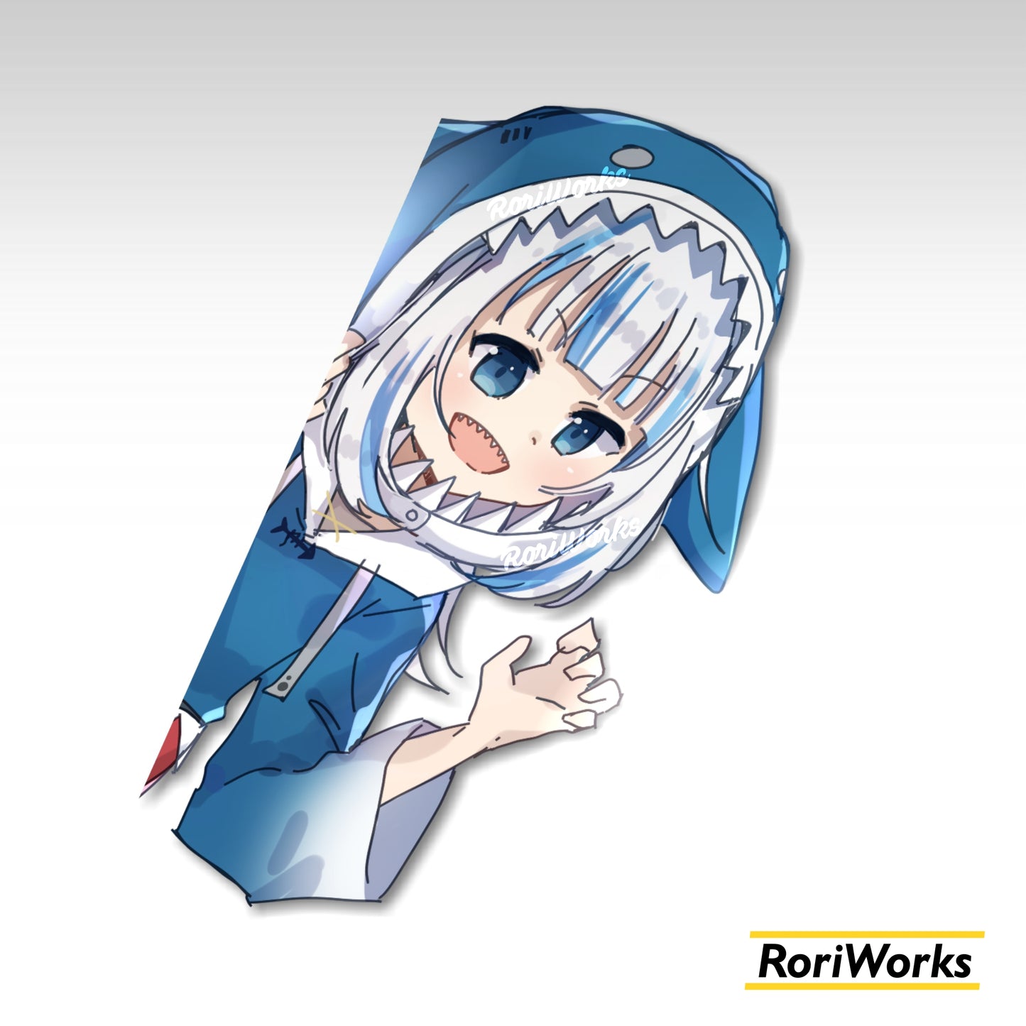 Stiker Intip Gura Gawr | Hololive
