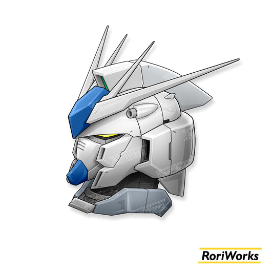 Stiker - Hi-ν Gundam Head