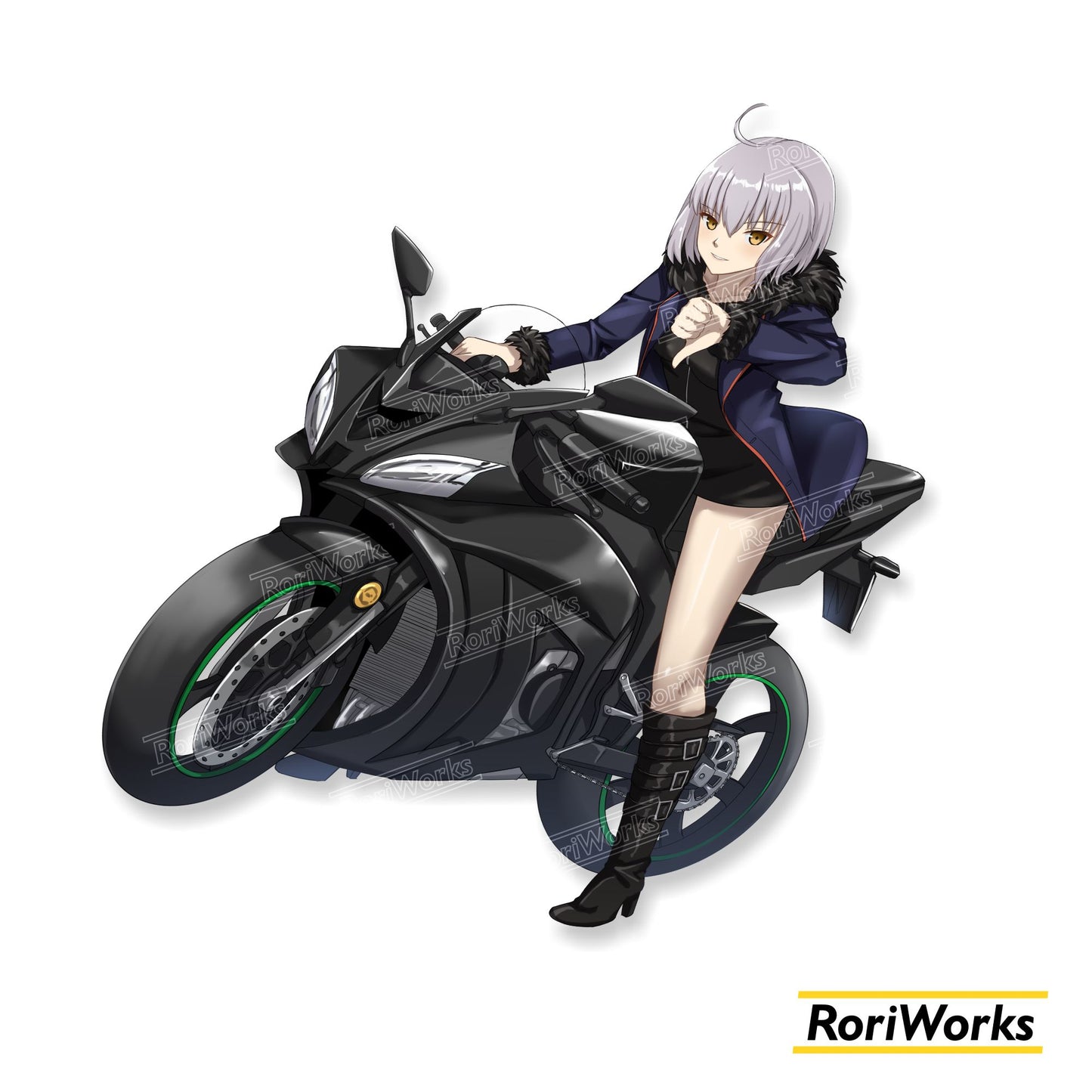 Stiker - Jeanne d'Arc Alter (Night Rider)
