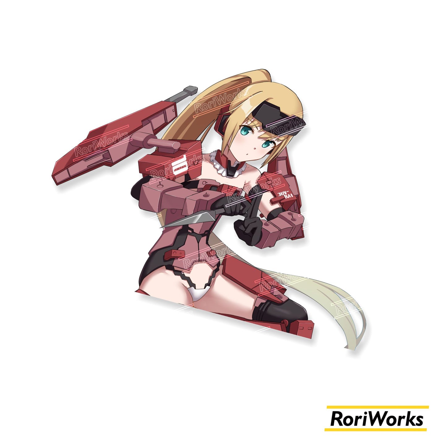 Stiker Jinrai | Frame Arms Girl
