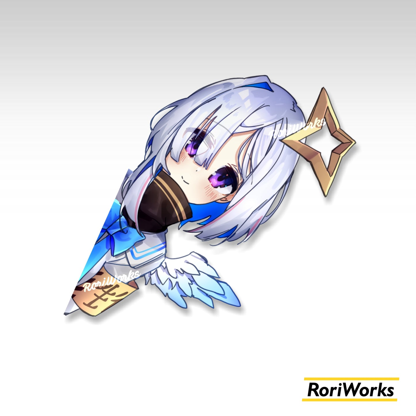 Stiker Intip Kanata Amane | Hololive