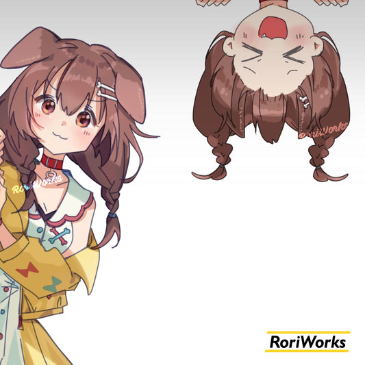 Stiker Intip - Korone Inugami