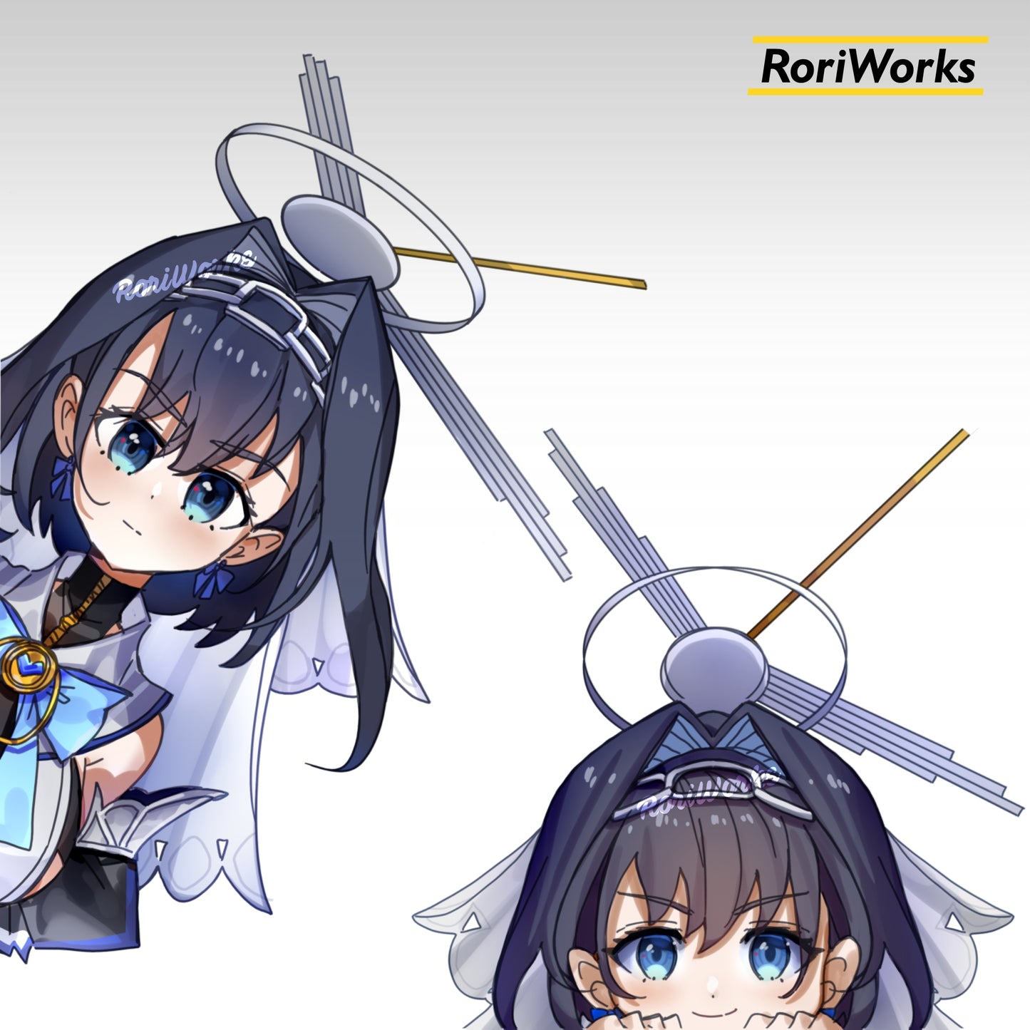 Stiker Intip Kronii Ouro | Hololive