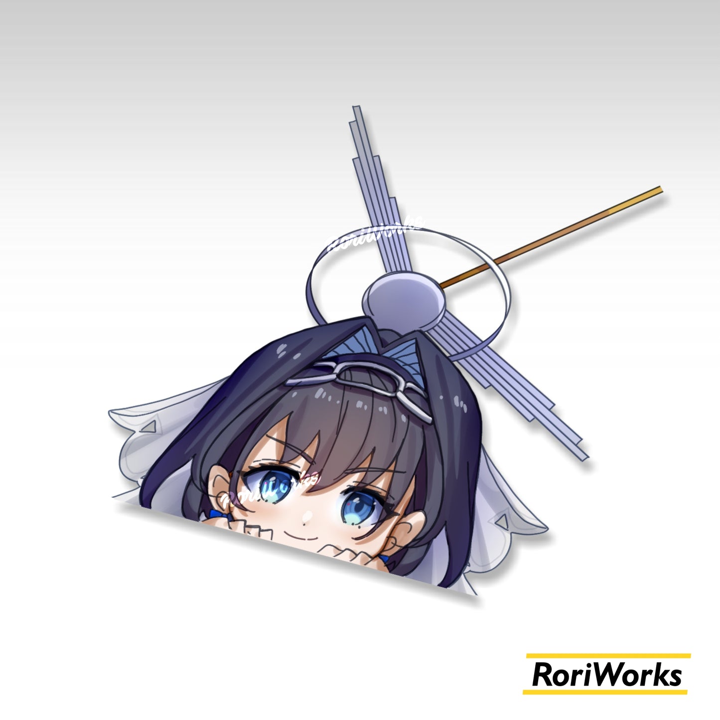 Stiker Intip Kronii Ouro | Hololive