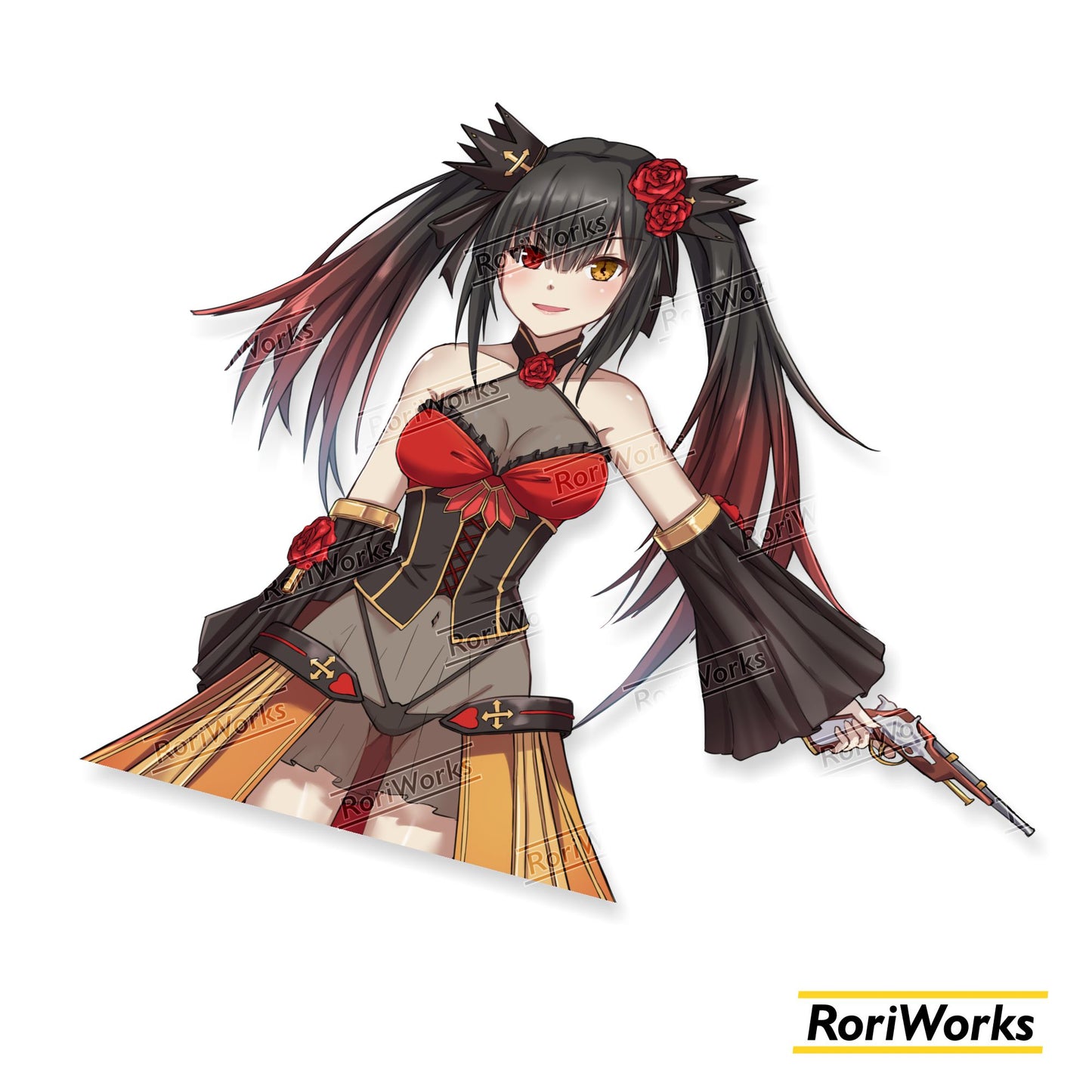 Stiker - Kurumi Tokisaki (Crimson Nightmare)