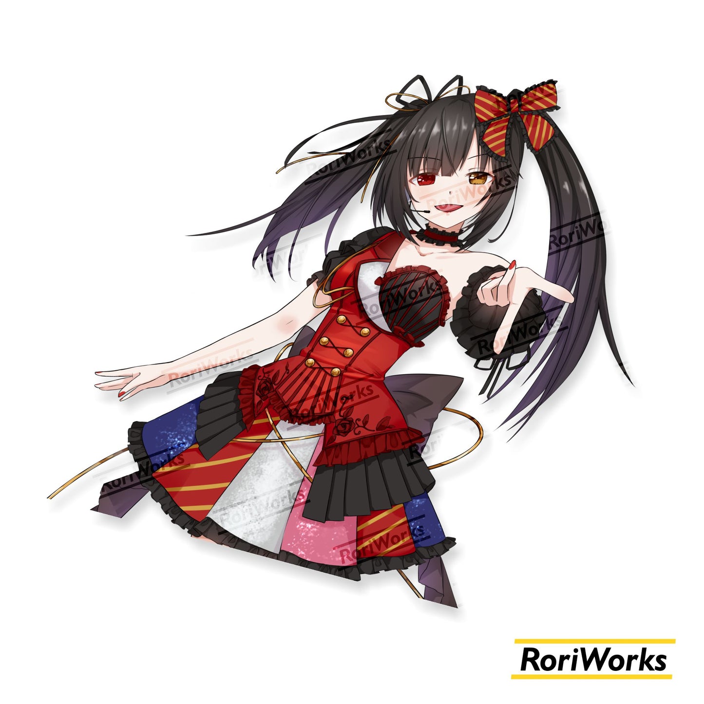 Stiker - Kurumi Tokisaki (Idol)