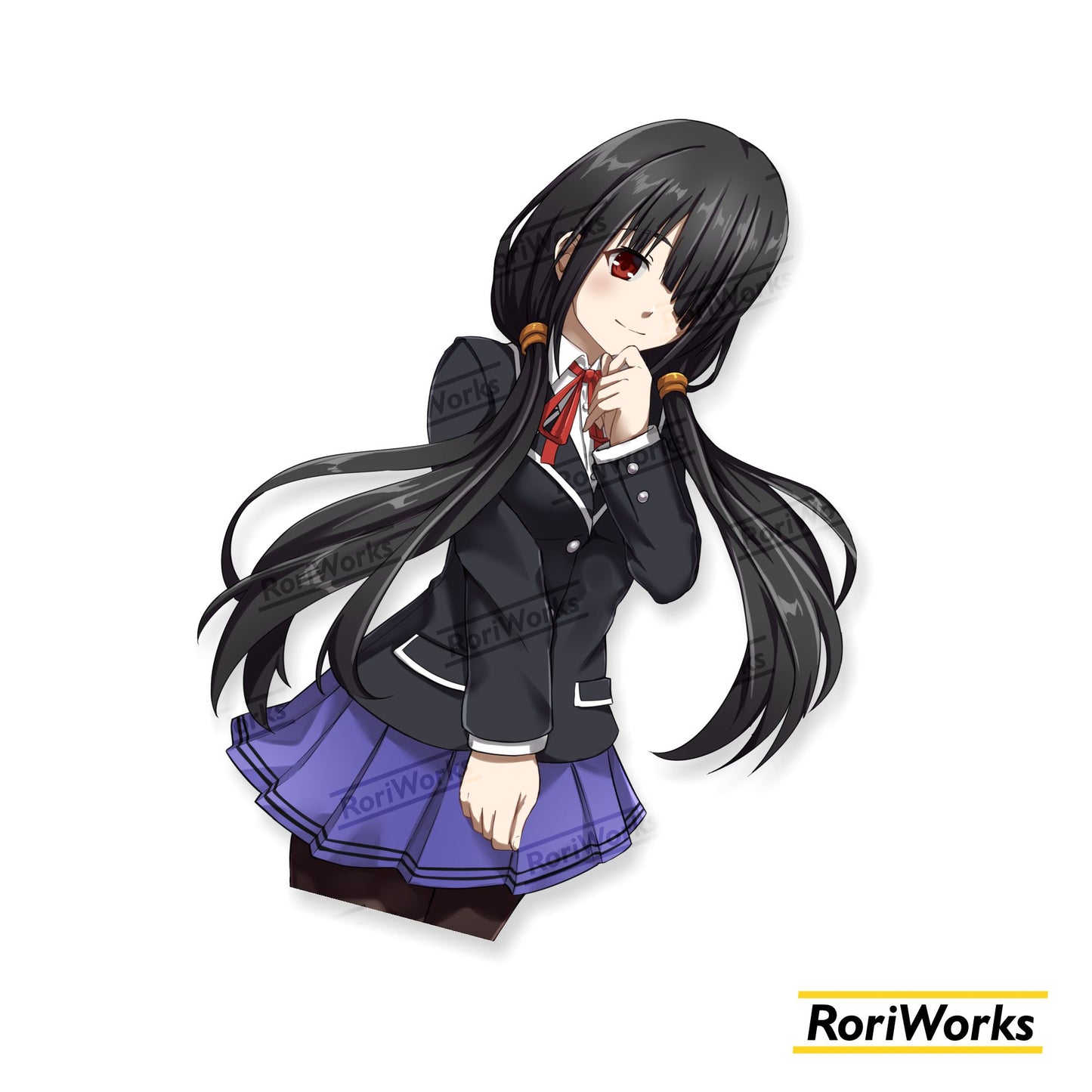 Stiker - Kurumi Tokisaki (School)