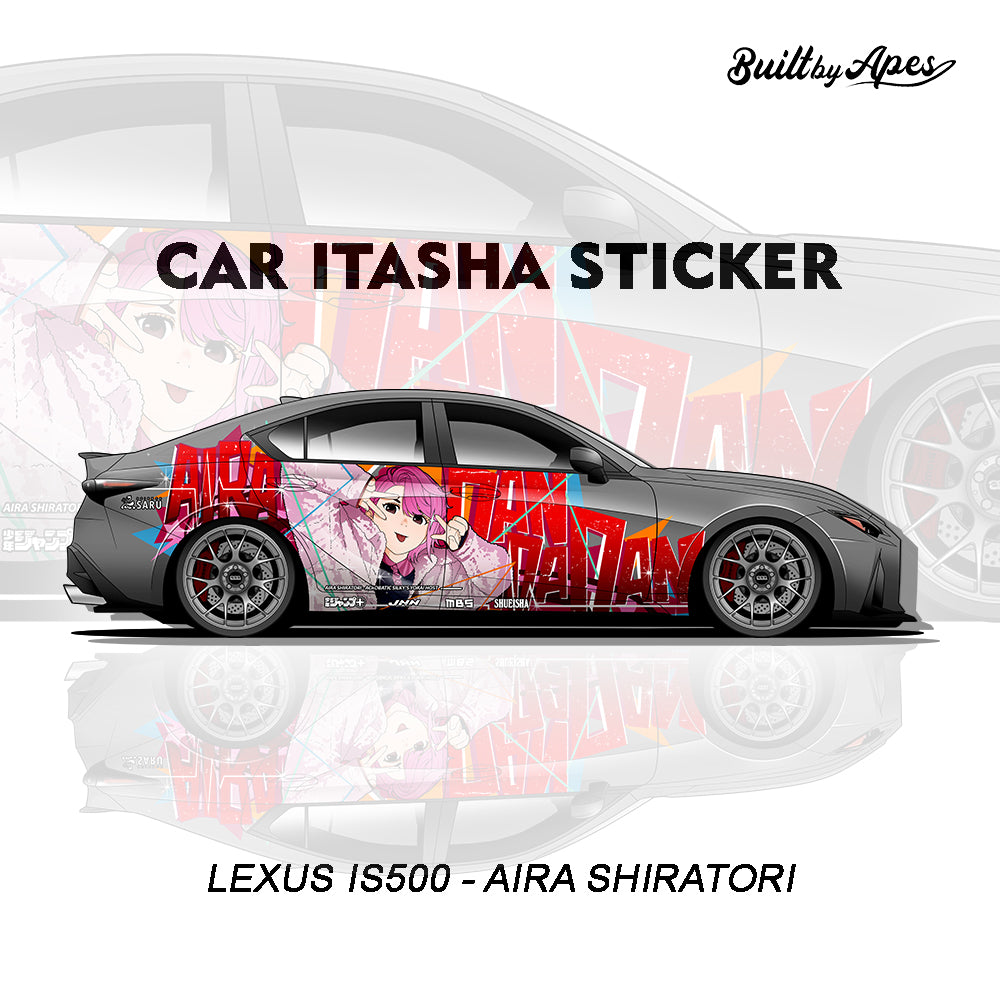 Stiker - Lexus IS 500 (Aira Shiratori Itasha)