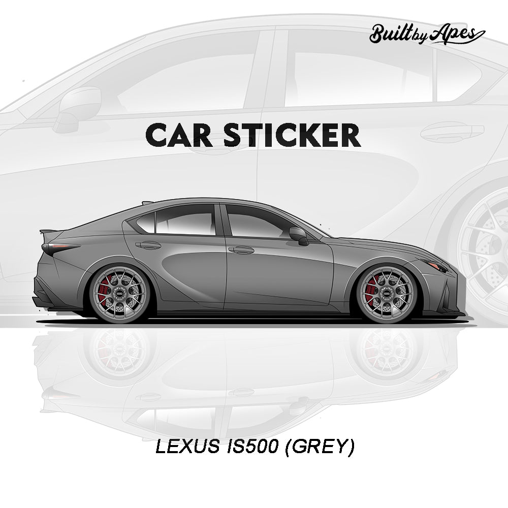 Stiker - Lexus IS 500 Grey