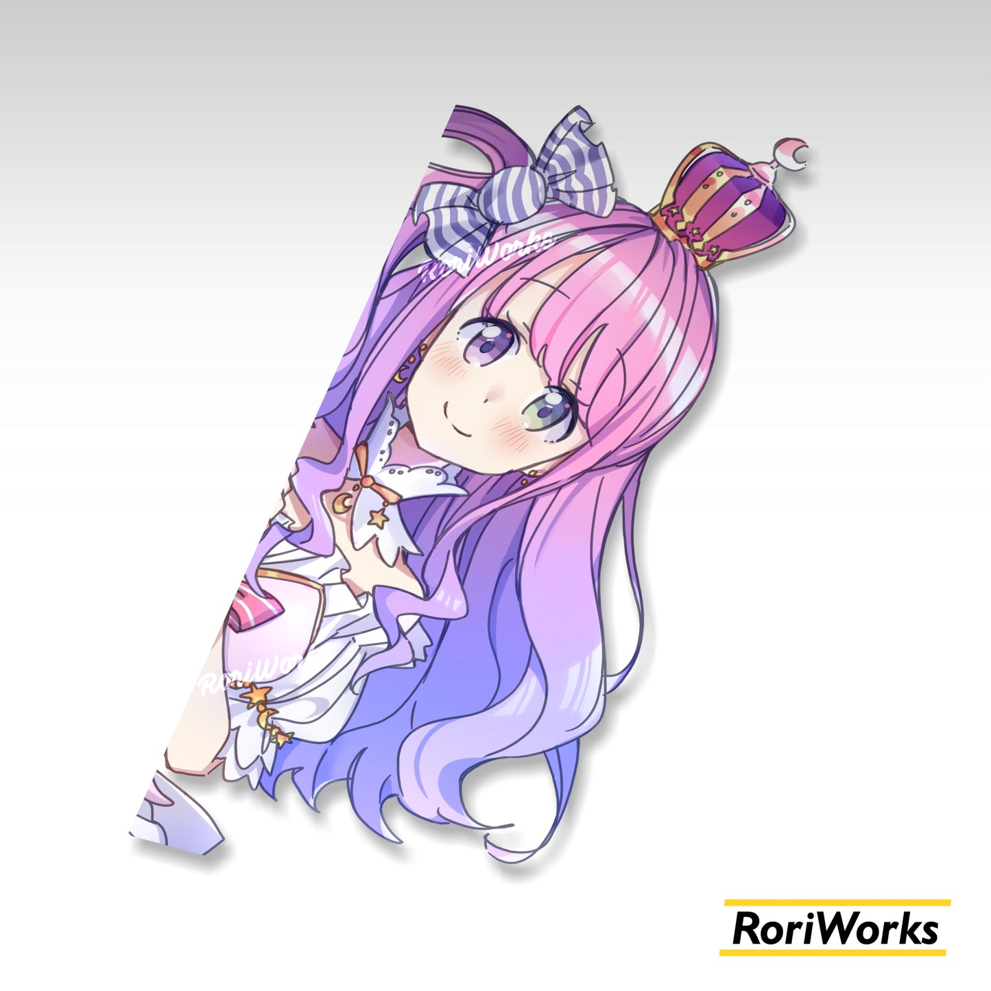Stiker Intip Luna Himemori | Hololive
