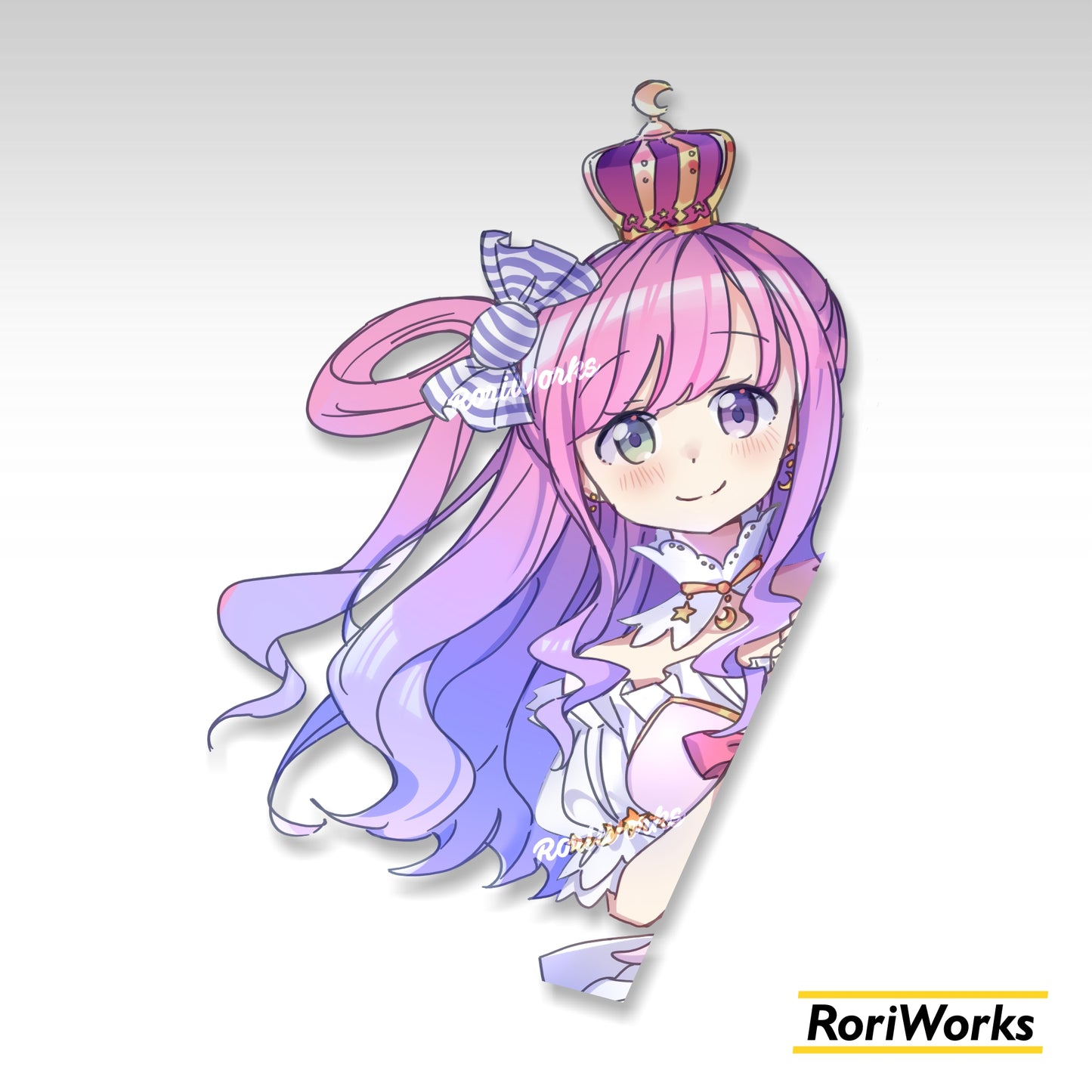Stiker Intip Luna Himemori | Hololive