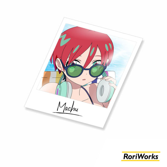 Stiker Polaroid - Amate Yuzuriha (Machu)