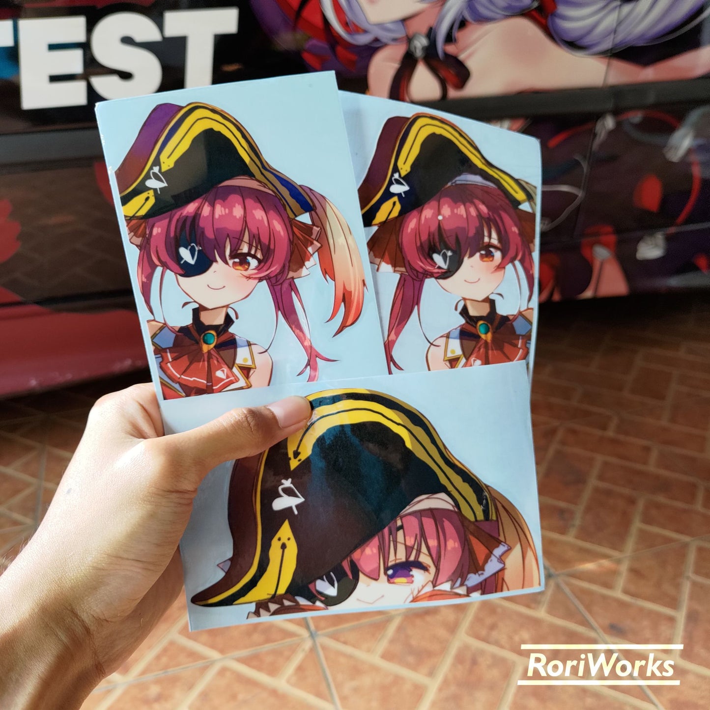 Stiker Intip Marine Houshou | Hololive