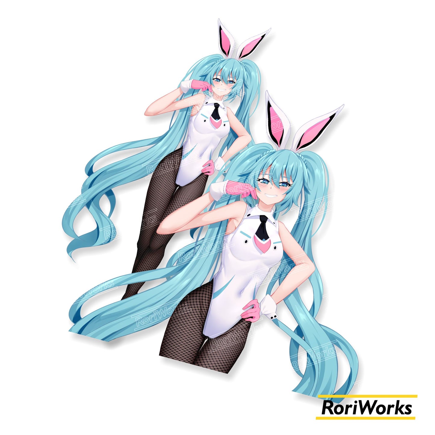 Stiker Miku Hatsune (Bunny)